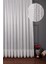 Taç Eteği Bantlı Ketentül Perde, 1/3 Sık Pile, Tek Kanat - Ekru 100 x 250 cm 1