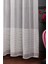 Taç Eteği Bantlı Ketentül Perde, 1/3 Sık Pile, Tek Kanat - Ekru 100 x 250 cm 2