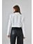 Beyaz Kruvaze Crop Blazer Ceket 5