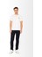 Kısa Kollu Bisiklet Yaka Beyaz Erkek Tshirt M1401TB 1