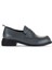 Gri Deri Kadın Loafer 01Wz6804 1