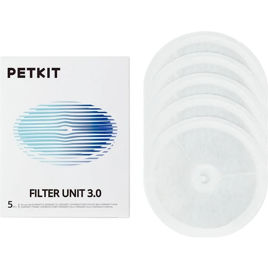 Petkit Su Pınarı Filtresi Gelişmiş Versiyon 3.0 (5 Adet) (Yurt Dışından)