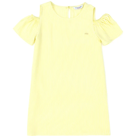 U.S. Polo Assn. Kız Çocuk Citron Dokuma Elbise 50269610-VR168