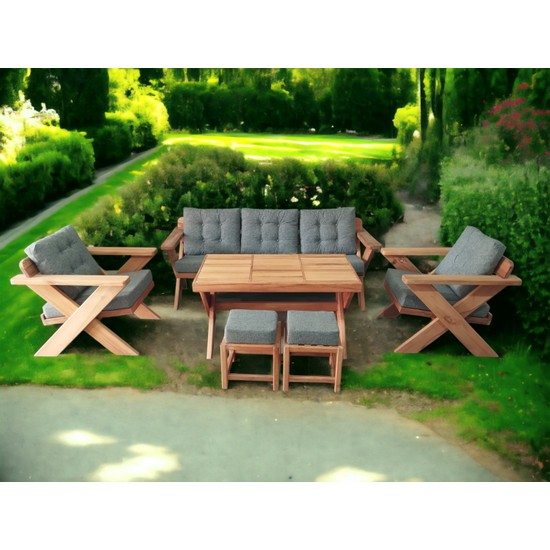 Zerka Concept Riva Masif Ahşap Bahçe Balkon Koltuk Kayın Fiyatı