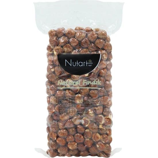 Nutart Naturel (Çiğ) Fındık Vakum 500 gr