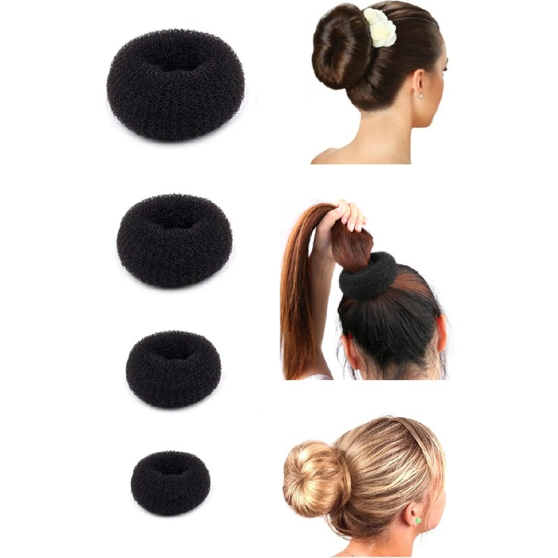 Güncel Vitrin Kadın Sünger Topuz Tokası 4 Boy 6CM-8CM-9CM-11CM Taşsız Bijuteri
