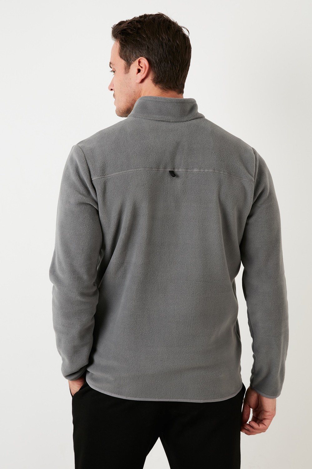 Buratti Slim Fit Anti-Pilling Tüylenme Yapmayan Bato Yaka Kışlık Şardonlu Polar Erkek POLAR 5906001 görsel 4