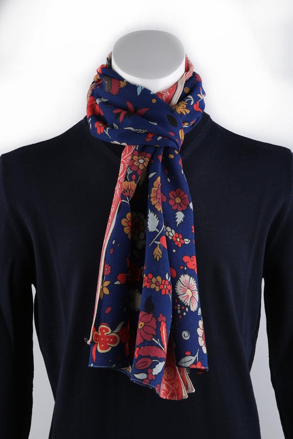 Kravatkolik Chilcote Style Mavi Wool Kaşkol K481 görsel 2