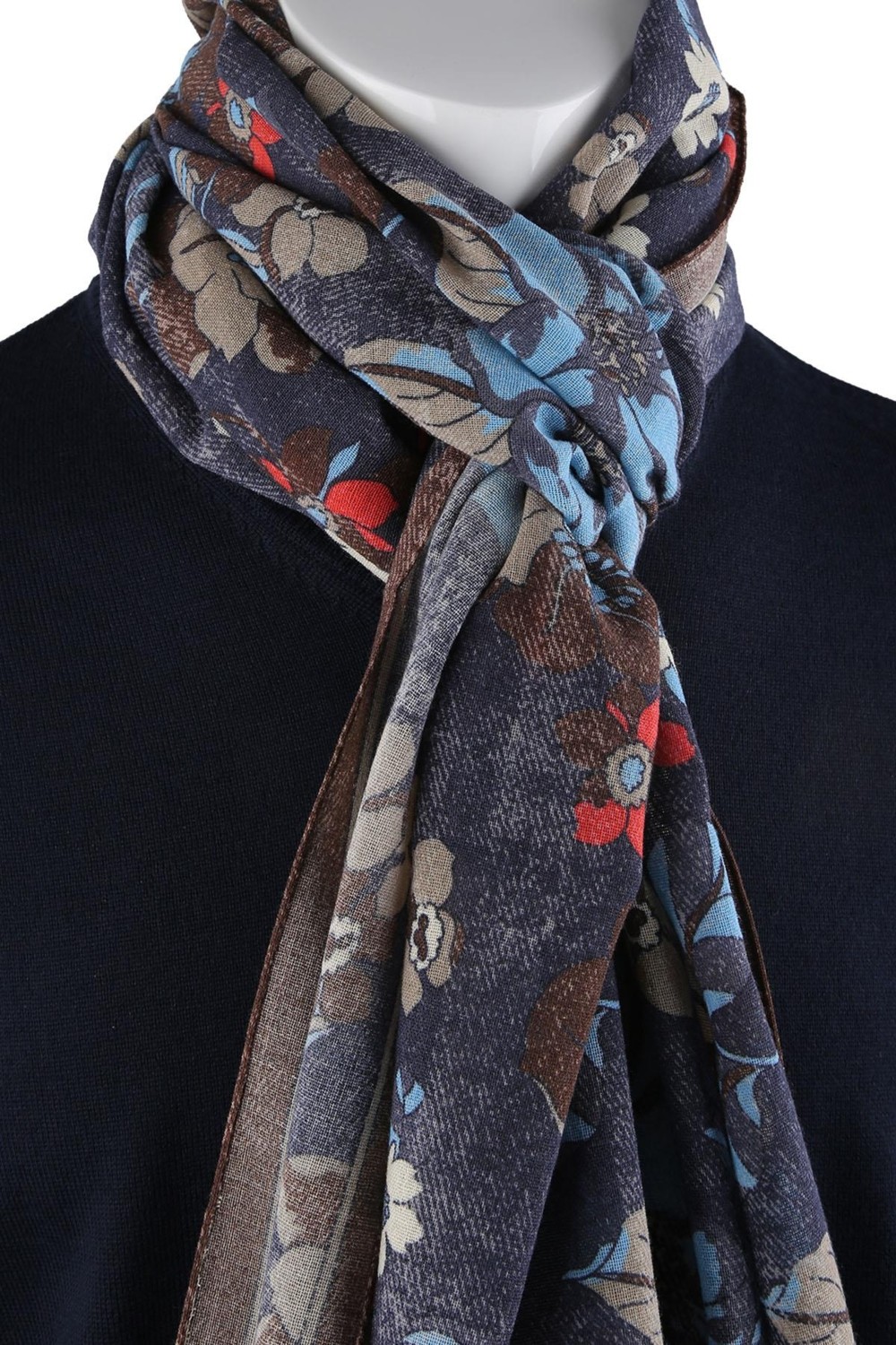 Kravatkolik Rowley Style Lacivert Wool Kaşkol K475 görsel 5