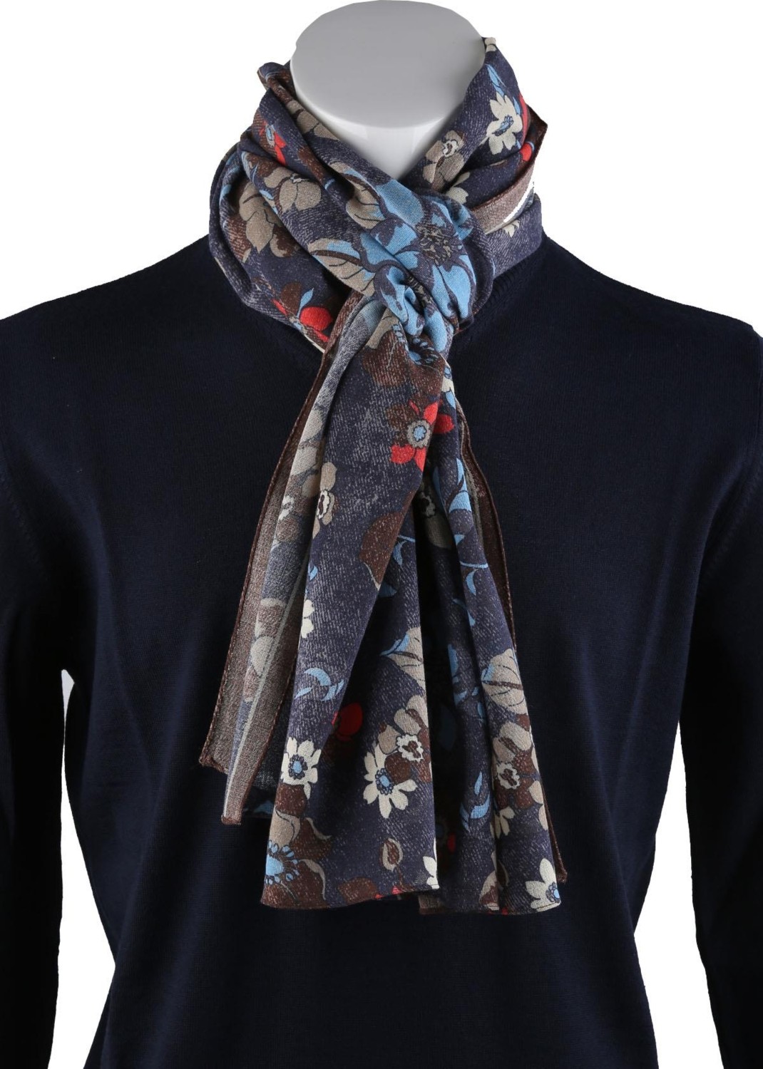 Kravatkolik Rowley Style Lacivert Wool Kaşkol K475 görsel 2