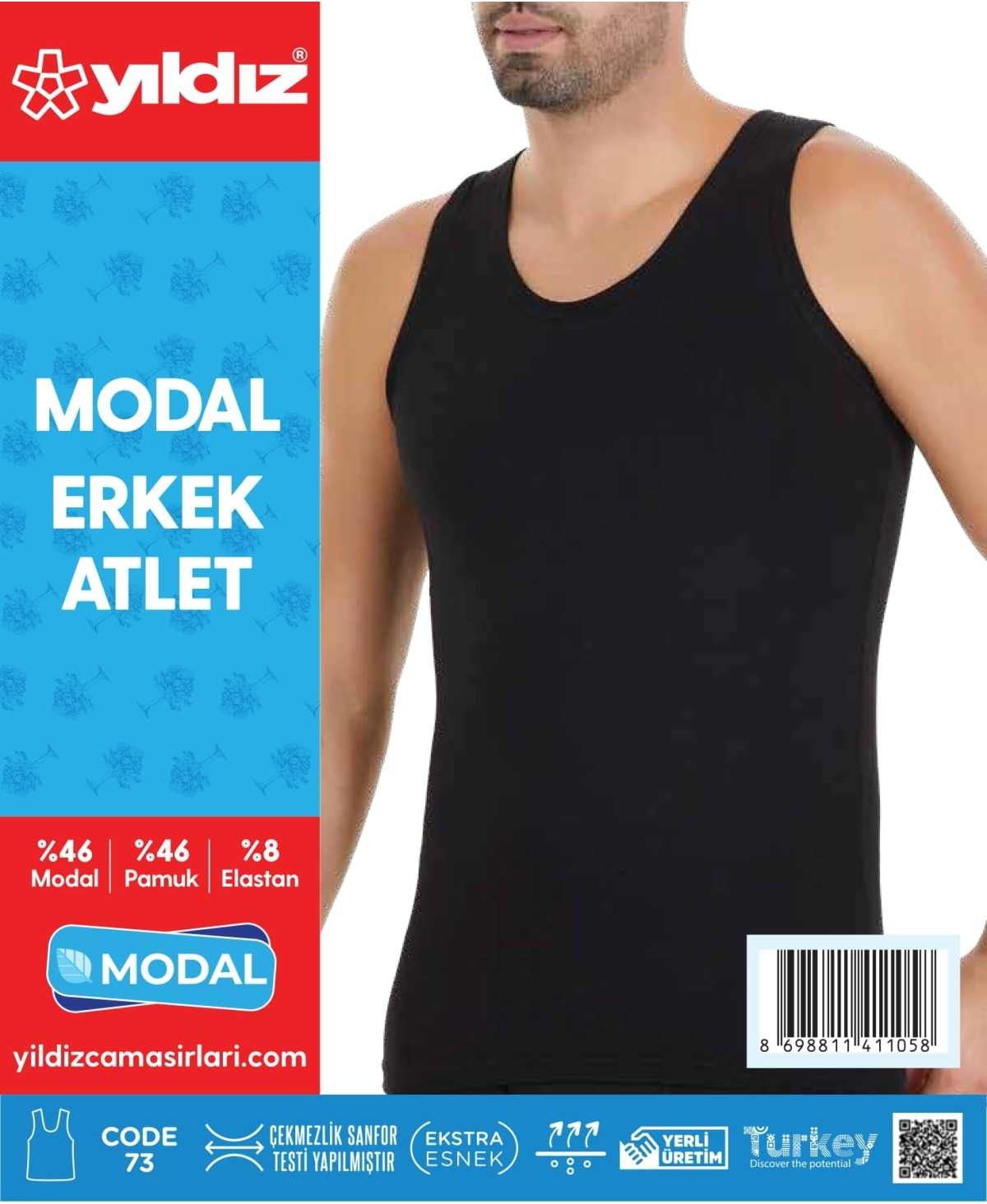 Yıldız 3'lü Erkek Modal Atlet 74