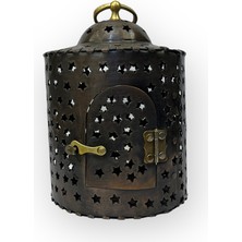 Efemir Silindir Yıldız Kesimli Oksitli Bakır Fener No: 2