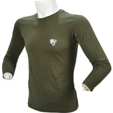 Wolftrap Tactical %100 Pamuk Siyah Uzun Kollu Tişört, Bisiklet Yaka Esnek ve Yumuşak T-Shirt