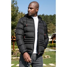 Buratti Kapüşonlu Fermuarlı Cepli Slim Fit Mont Erkek Mont 649000110