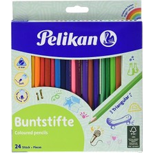 Pelikan Kuru Boya Kalemi Üçgen 24 Lü Kutu