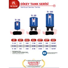 Tr Tank TR50D 50 Litre 10 Bar Dik Ayaklı Sabit Membranlı Genleşme Tankı
