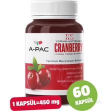 Kızılcık Sepeti  Cranberry Turna Yemişi Kızılcık Ekstresi Vitamin C 450 ml 60 Kapsül