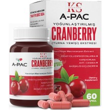 Kızılcık Sepeti  Cranberry Turna Yemişi Kızılcık Ekstresi Vitamin C 450 ml 60 Kapsül