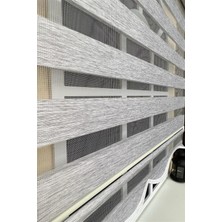 Storburada Zebra Stor Perde Gri Alüminyum Kasa STB-400-V04
