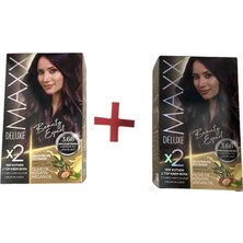 Maxx Deluxe Saç Boyası Seti No:3,66  Patlıcan Moru