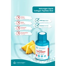 Naturagen  Ananas Aromalı Likit Collagen Shot 60 ml 1 Adet Şişe Tip 1 & Tip3 Hidrolize Sıvı Collagen