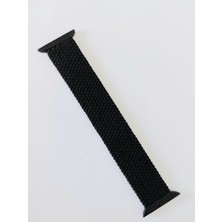 Decopratic Apple Watch Uyumlu Örgülü Kordon 42/44/45 mm Siyah