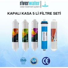 Kapalı Kasa Su Arıtma Cihazlarına Uyumlu 5 li Filtre Set