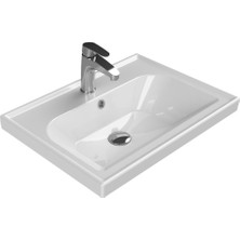 Turkuaz Seramik Frame 60 cm Etajerli Lavabo