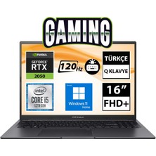 Asus Vivobook 16X K3605ZF-N1017W I5-12450H 8gb 512SSD RTX2050 16" Fullhd+ W11H Taşınabilir Bilgisayar