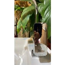İsaoğlu Lavabo Bataryası Kare Banyo Lavabo Musluğu Yüksek Model 360 Derece Hareketli Lavabo