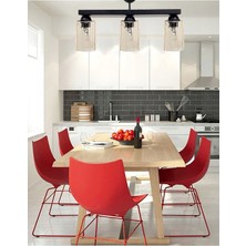 Etsylight Dora Dizilone Glass 3, Salon Avize, Mutfak Avize, Antre Avize, Cam Avize