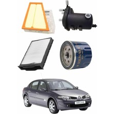 Mais Renault Megane 2 1.5 Dci  Uyumlu Dizel Bakım ve Filtre Seti NKSSET1012