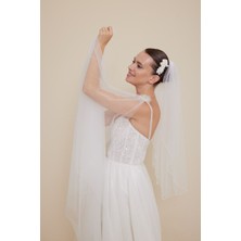 Mk Moda Atelier Kadın Beyaz Çiçekli Saç Aksesuarı T-10015