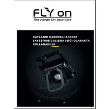 Flyon Mini Boy Şarjlı Mıknatıslı LED Kamp ve Bahçe Aydınlatması Şarj Edilebilir PT-909