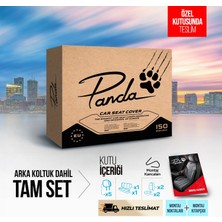 Panda Atlanta Serisi Keten Kumaş Oto Koltuk Kılıfı - Tam Set