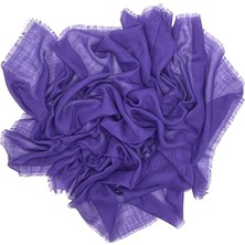 Naz İpek Keten Flamlı Ince Yazma Eşarp 100X100CM