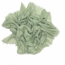 Naz İpek Keten Flamlı Ince Yazma Eşarp 100X100CM