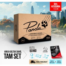 Panda Atlanta Serisi Keten Kumaş Oto Koltuk Kılıfı - Tam Set