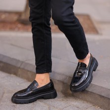 Saillaker’s Sail Lakers Siyah Kroko Deri Erkek Ayakkabı