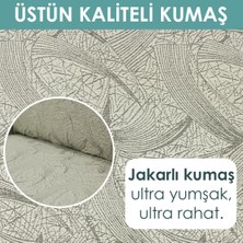 Faiend Koltuk Kılıfı Sehra Desen Kanepe Takımı Kılıfı 3+3+1+1 Koltuk Örtüsü Lastili Esnek Yıkanabilir Krem Kanepe örtüsü