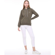 Backpacker Kadın Sweatshirt Kapüşonlu Haki