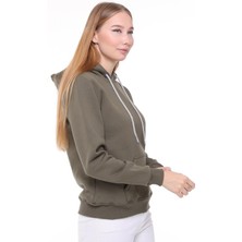 Backpacker Kadın Sweatshirt Kapüşonlu Haki