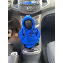 SS Auto Shop Kapşonlu Sweatshirt Polar Vites Kılıfı Saks Mavisi