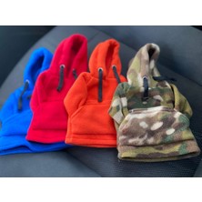 SS Auto Shop Kapşonlu Sweatshirt Polar Vites Kılıfı Saks Mavisi