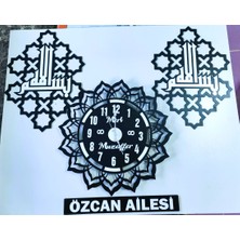 Mrc Hediye Sepeti 3 Lü Duvar Saati Seti