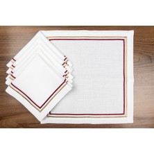 Mikasa Moor Celine Bordo Altın Peçete 6'lı 40X40
