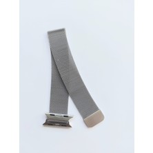 Decopratic Apple Watch Uyumlu Metal Kordon 42/44/45/49 mm Gümüş