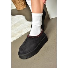 Fox Shoes R612047302 Siyah Süet Tabanlı Kadın Terlik