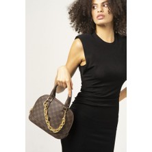 Valentino Orlandi Monogram Kahve Kadın El Çantası Vlt048
