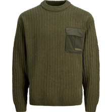 Jack & Jones Cep Detaylı Bisiklet Yaka Kazak - Metro
